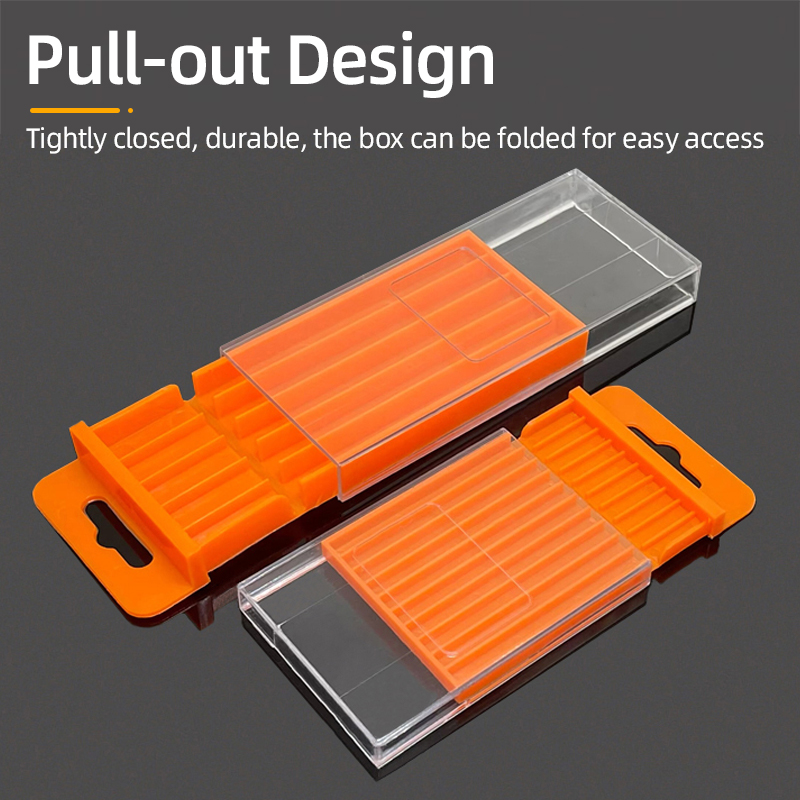 Woodworking Project Plans - Drill Bit Storage Box Plastic Drawing