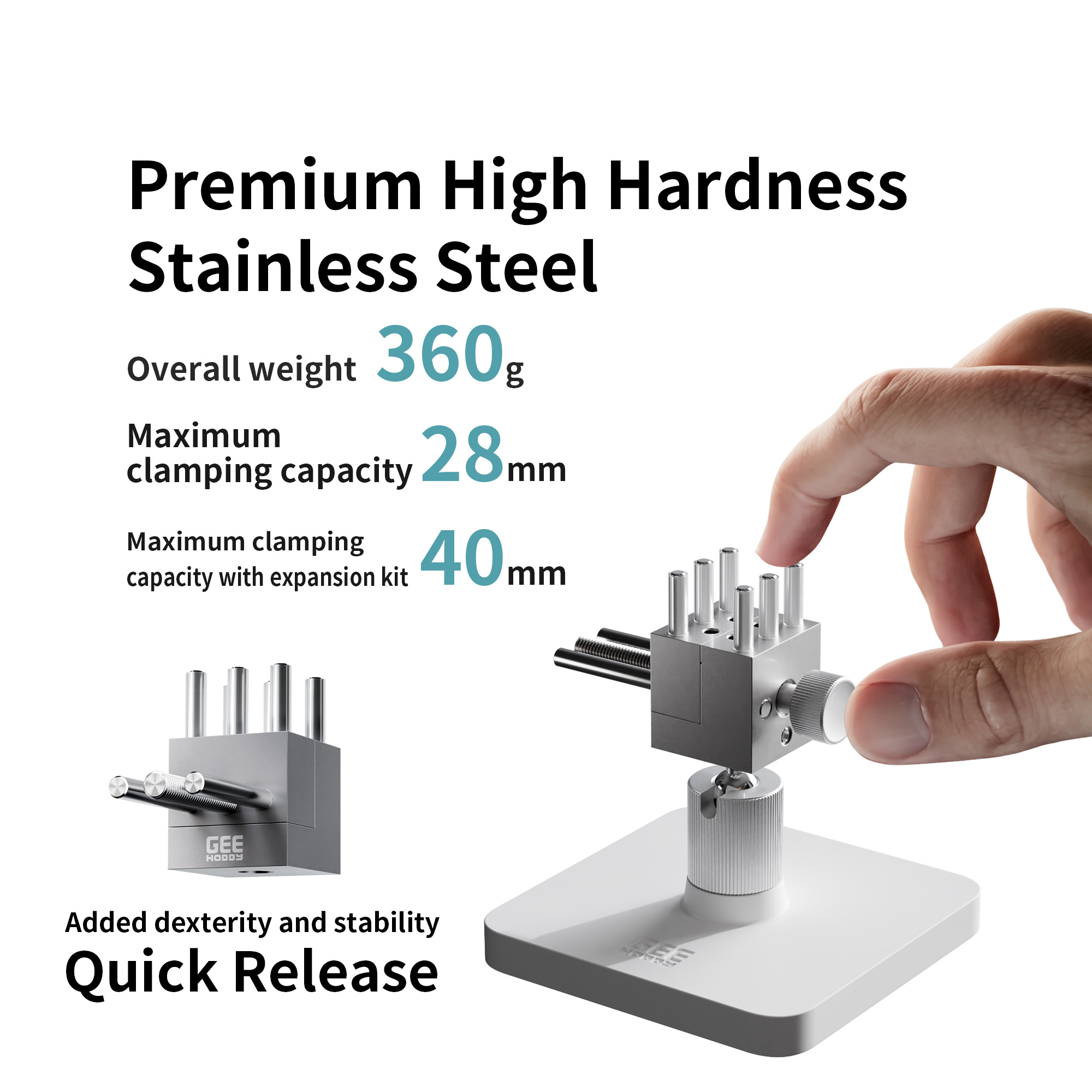Woodworking Quick Release Vise - Geehobby GH-TV Stainless Steel Hobby Vise