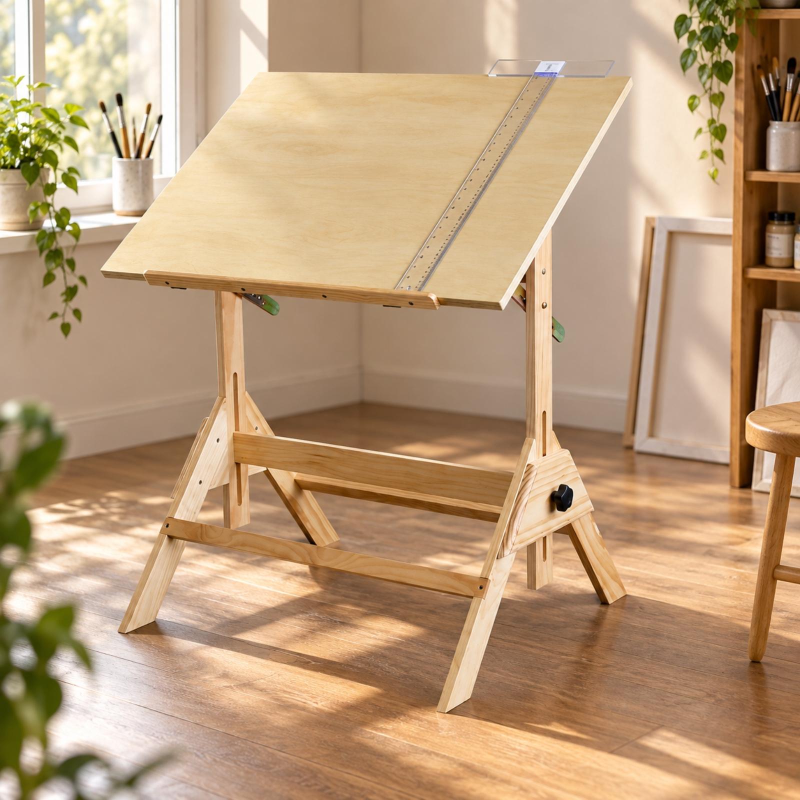 Height Adjustable Art Desk Sol - đánh giá và giá Woodworking Work Table