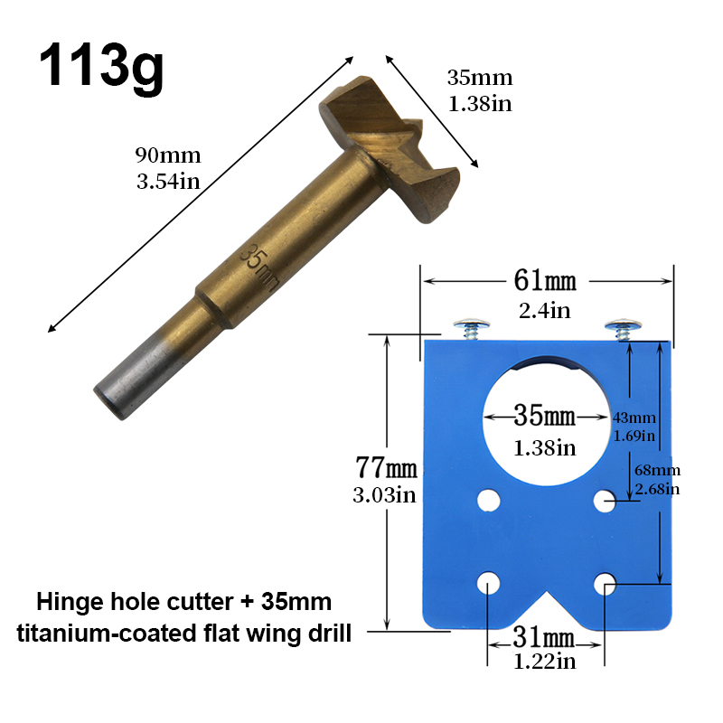 Hinge Boring Jig 35mm Titanium - đánh giá và giá Woodworking Project Plans
