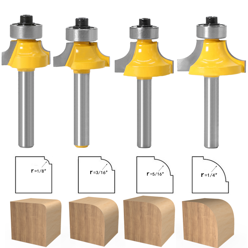 1pc 1/4 shank Corner Round Ove - đánh giá và giá Woodworking Nc