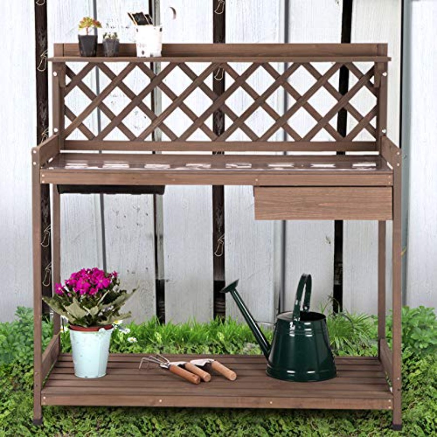 Potting Bench Garden Table for - đánh giá và giá Woodworking Work Table