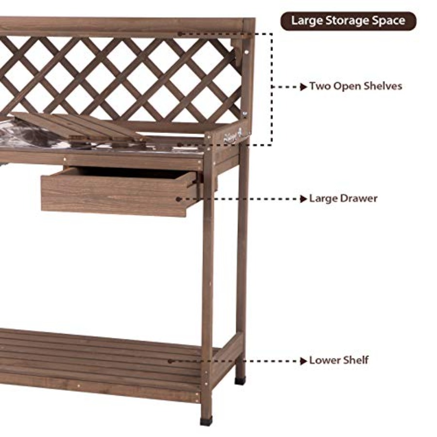 Potting Bench Garden Table for - đánh giá và giá Woodworking Work Table