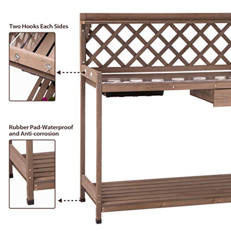 Potting Bench Garden Table for - đánh giá và giá Woodworking Work Table