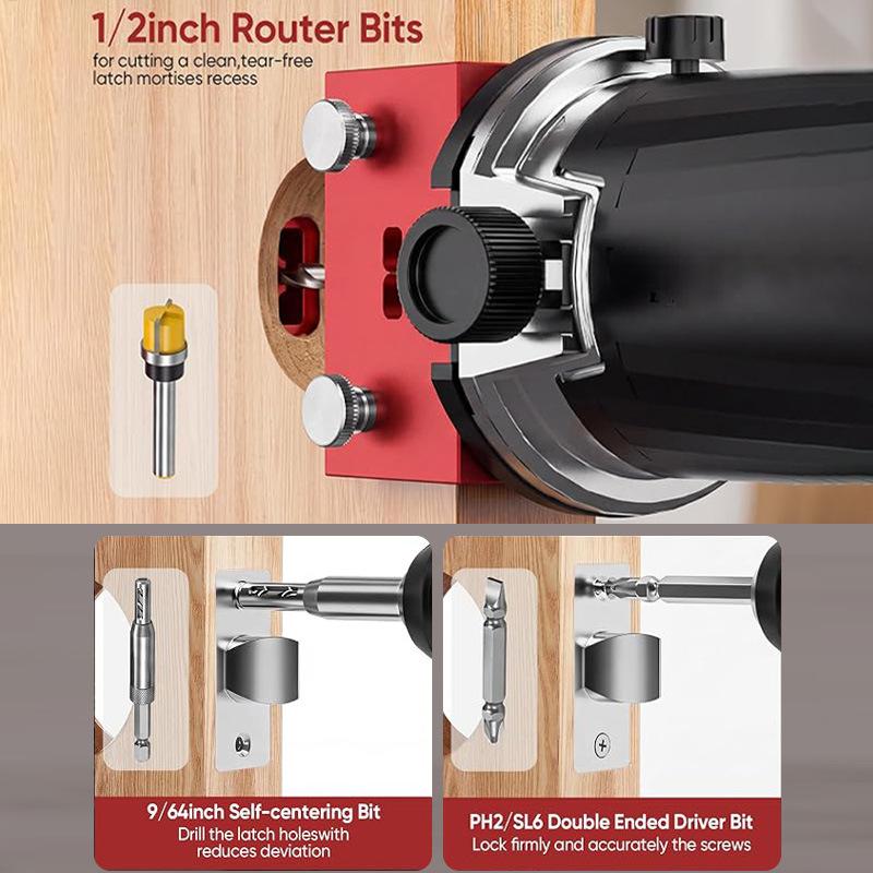 Door Lock Mortise Template Kit - đánh giá và giá Woodworking Project Plans