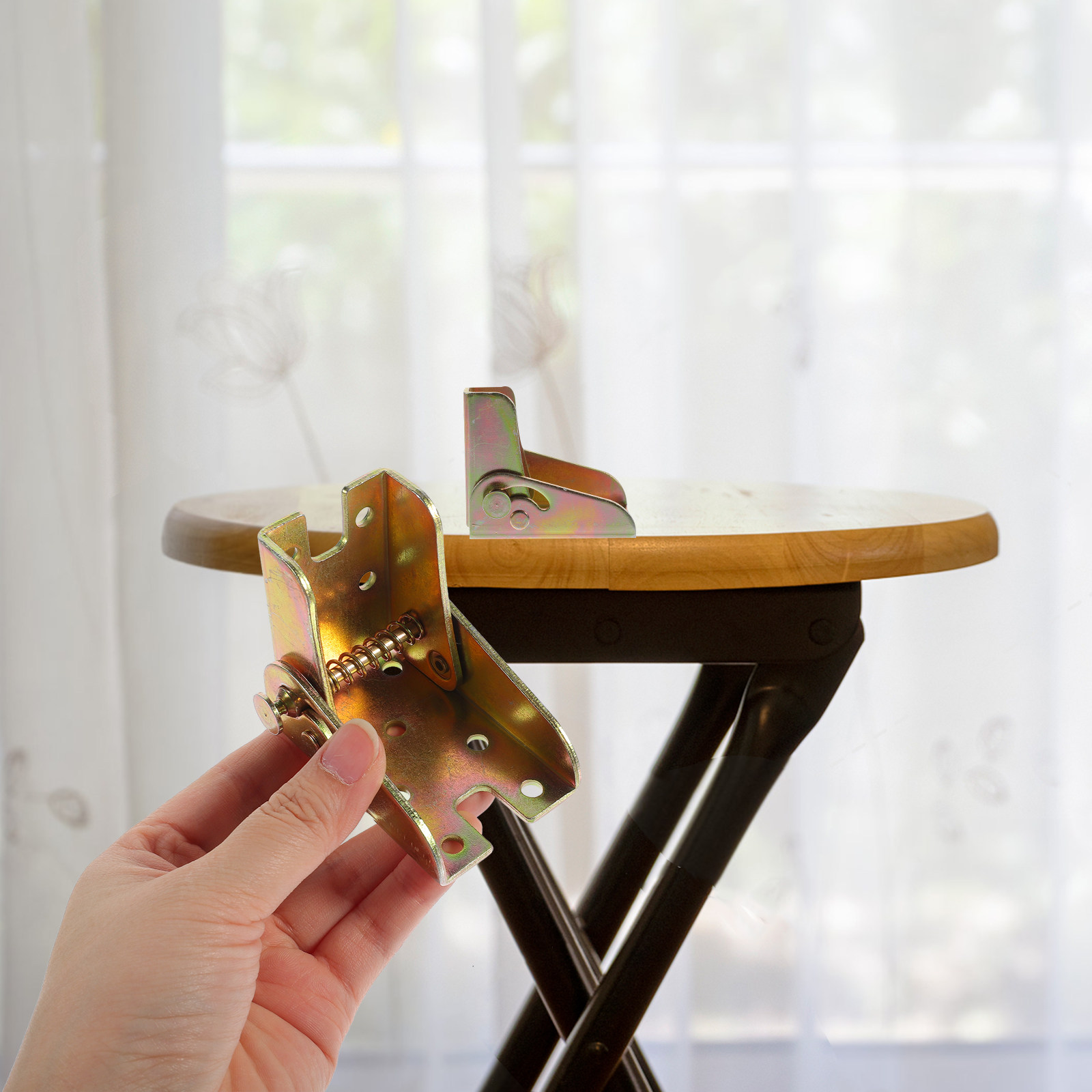 4Pcs Foldable Self-Locking Hin - đánh giá và giá Woodworking Desk Chair