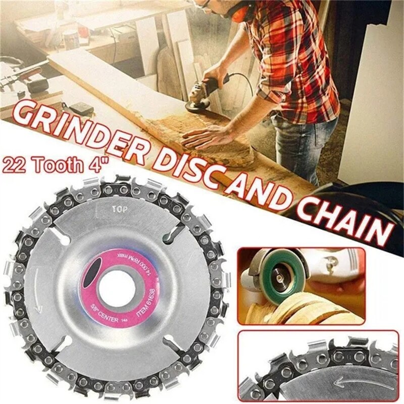 4 Inch 22 Teeth Chain Saw Blad - đánh giá và giá Woodworking Asmr